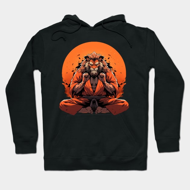 karate lion Hoodie by piratesnow